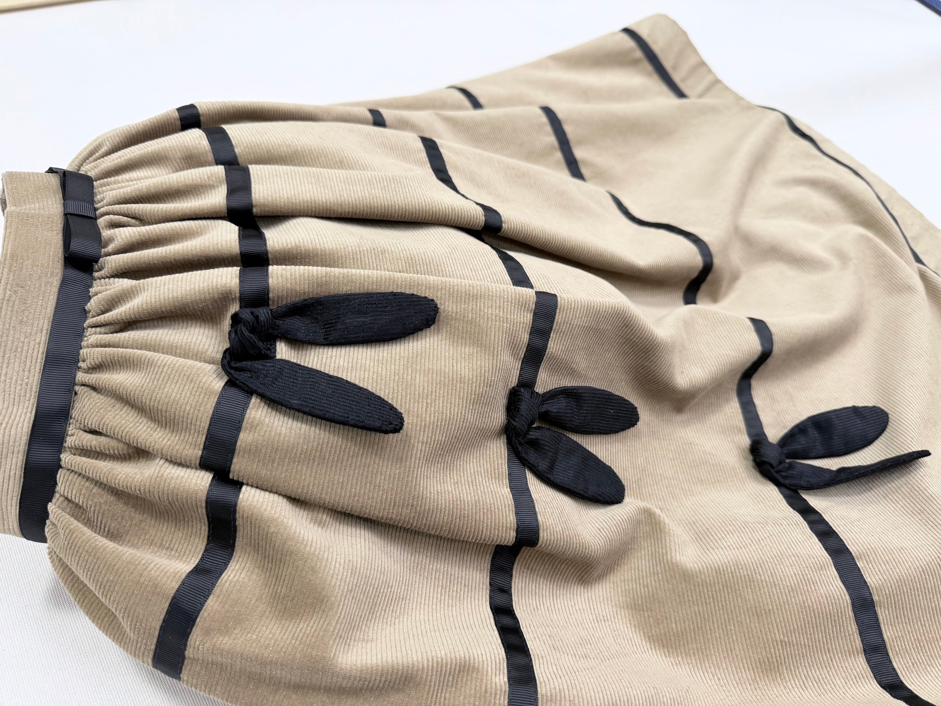 Knot bow skirt