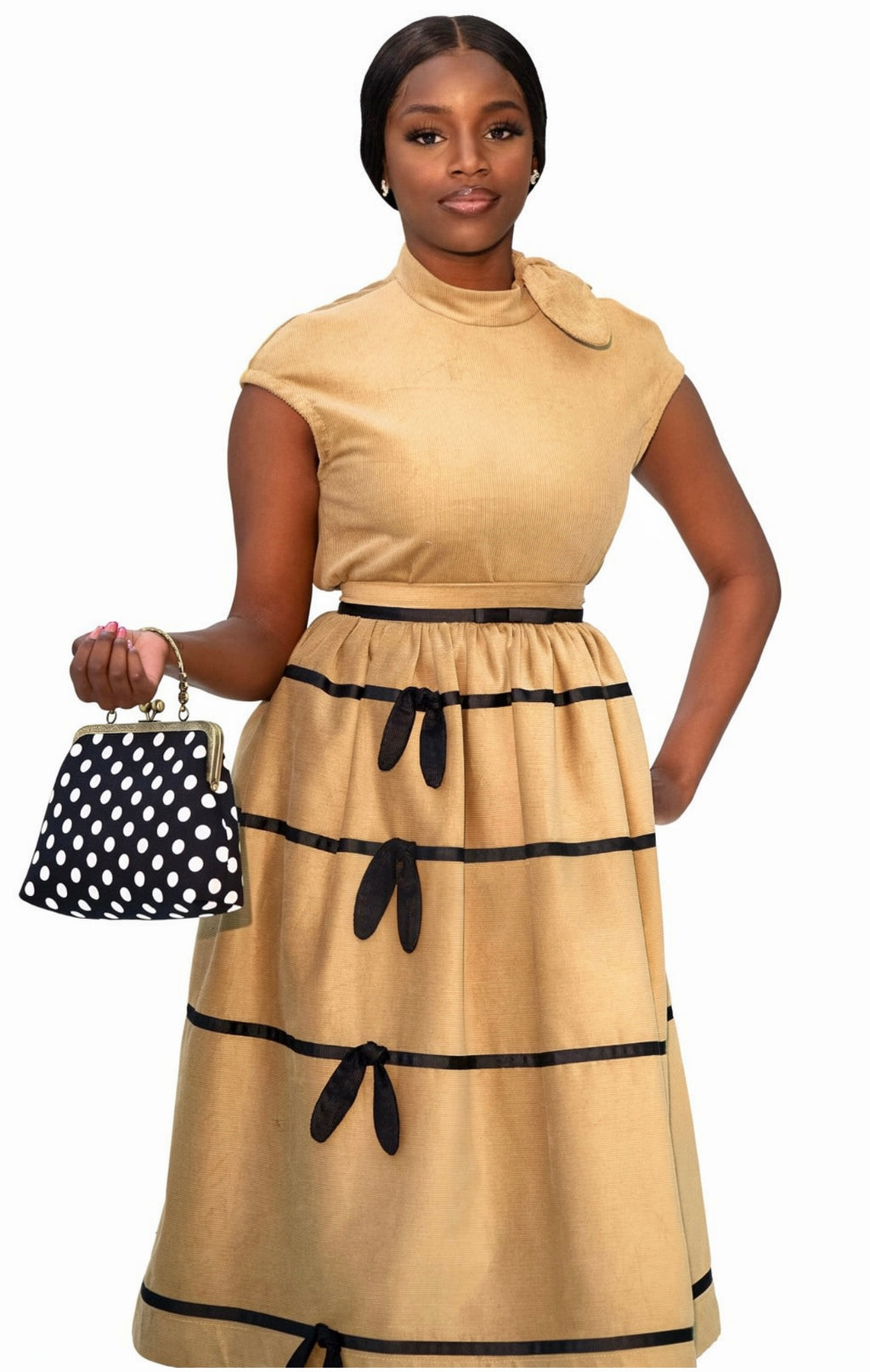 Knot bow skirt