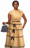 Knot bow skirt