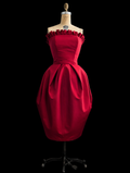 Red ballon dress