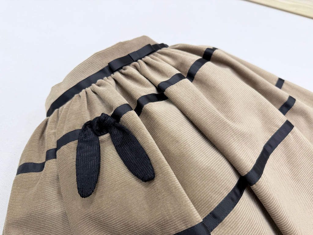 Knot bow skirt